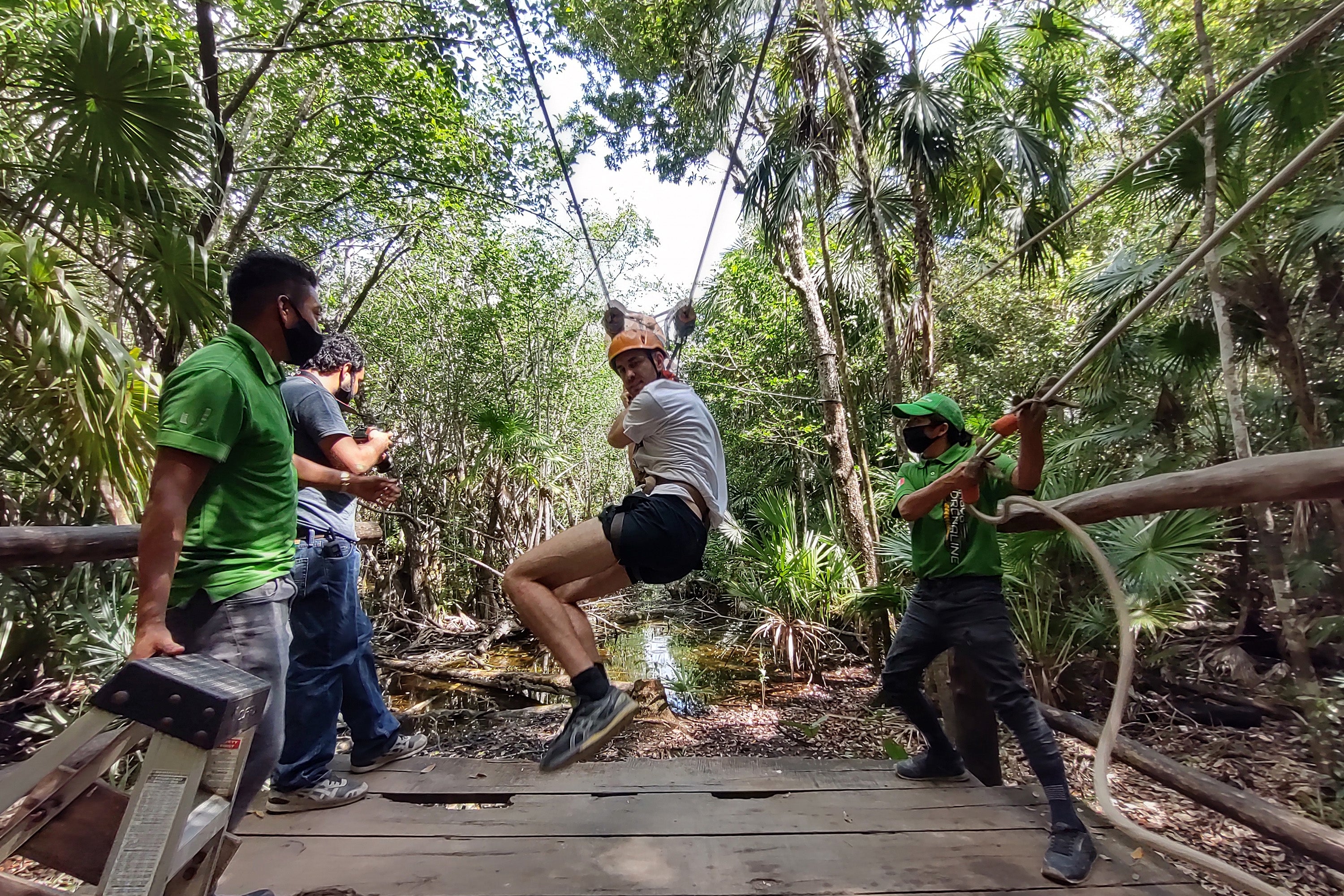 Turtle Swim & Jungle Adventure Tour: Ziplines, Rappel, ATV & Cenote Exploration