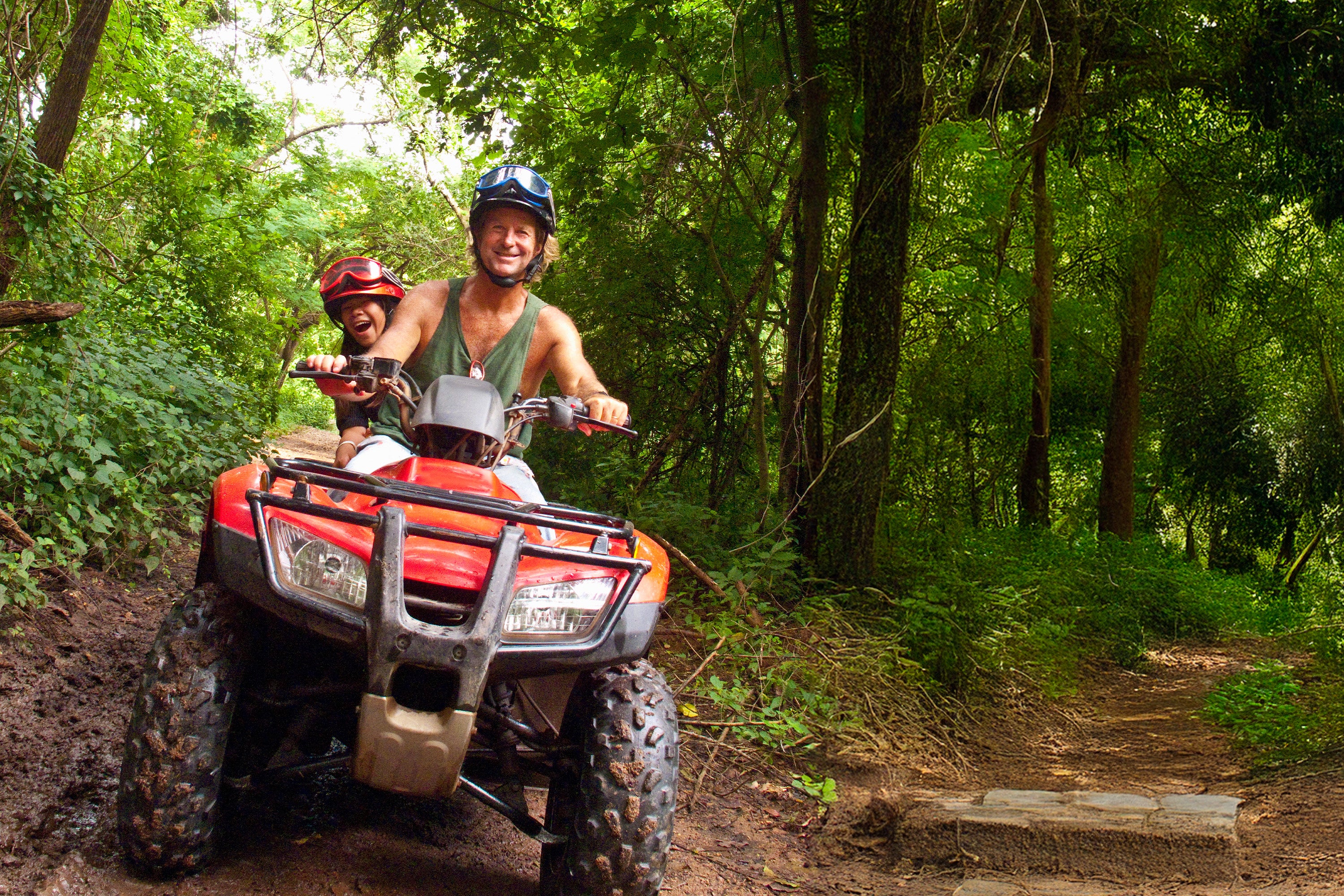 Tulum Aquatic Xplosion: Zip Lines, Rappel, ATV, and Cave Cenote Adventure