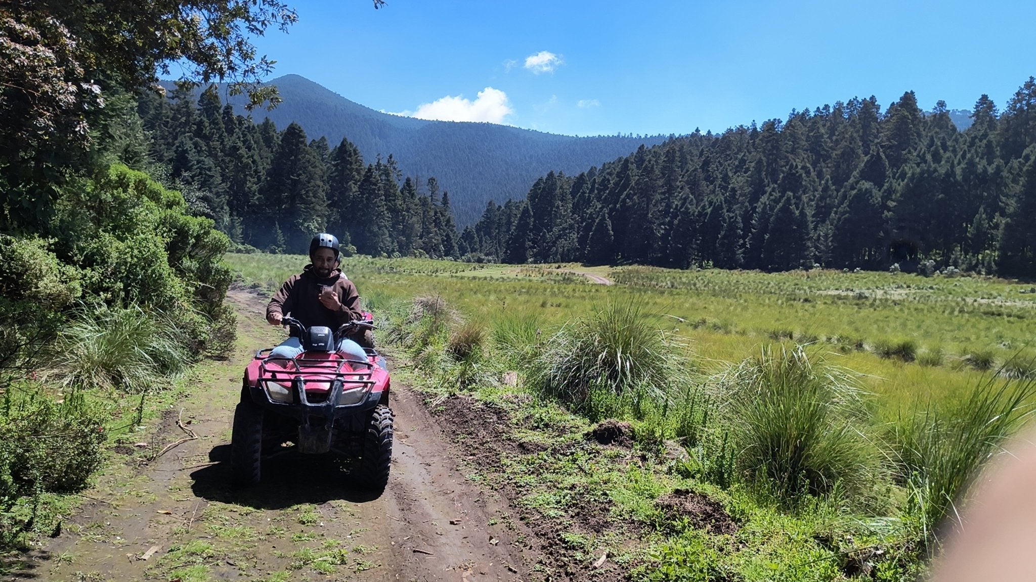 ATV in forest - Pulque Tasting - Round transportation from CDMX Adrenalina Tours LLC- Adventure tourism Mexico