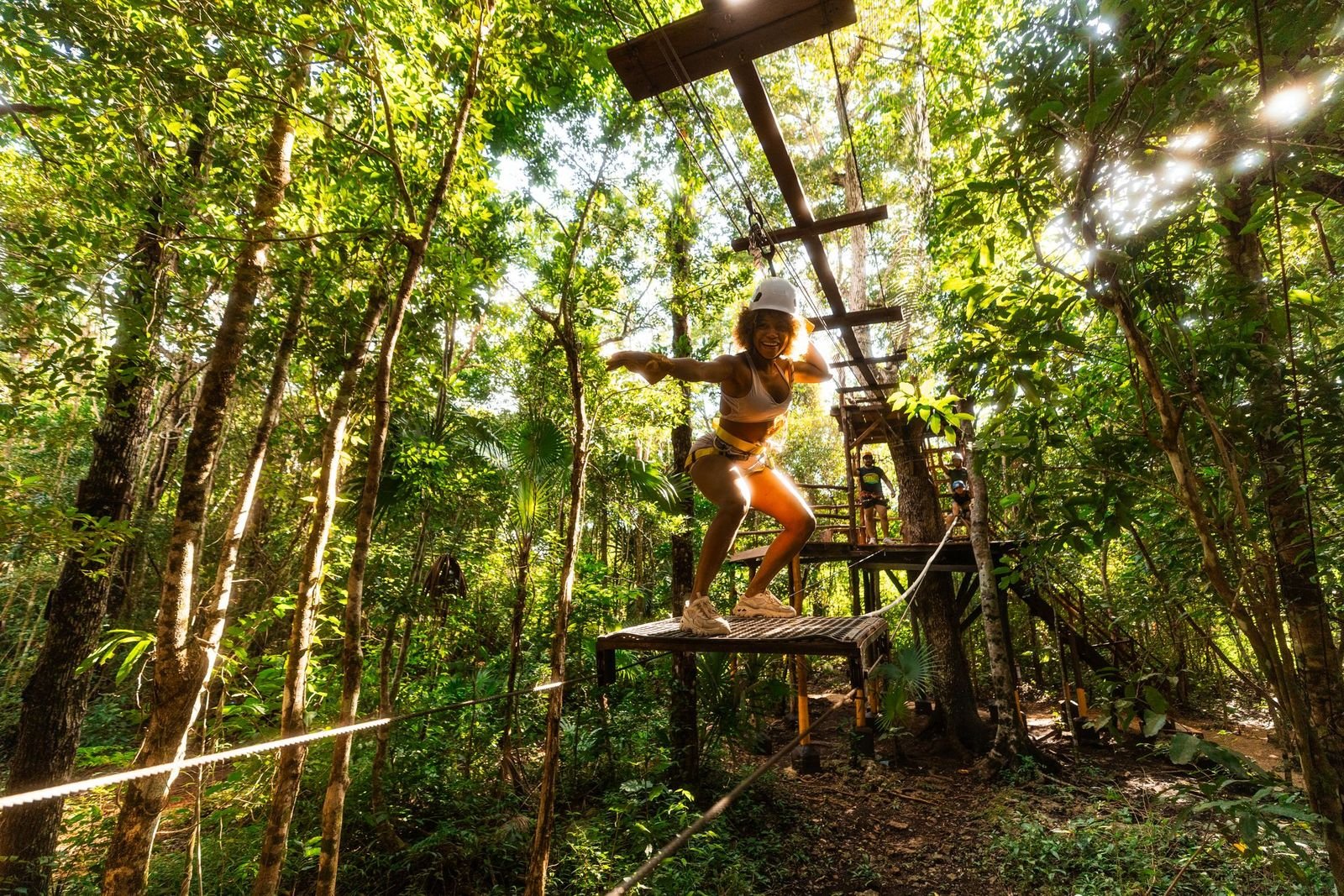 4 Hours Cancun Jungle Buggy Tour with zipline Circuit & cenote