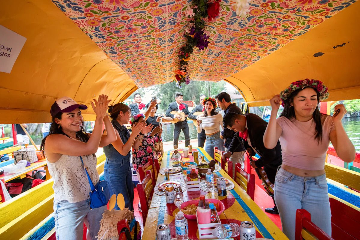 Sept 15: Mexico City Xochimilco Boat Party + El Grito at Zocalo Adrenalina Tours LLC- Adventure tourism Mexico
