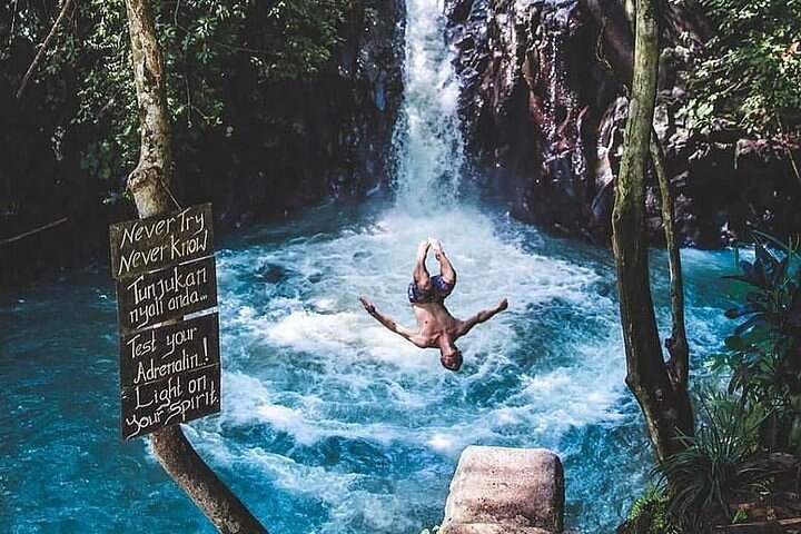 Waterfall canyoning in North Bali