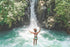 Canyoning group with a guide in a North Bali canyon