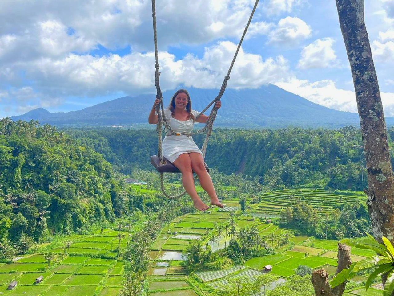 Ubud jungle swing after ATV adventure
