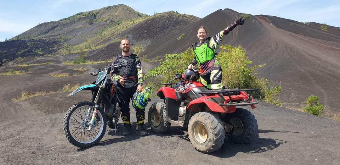 Dirt bike rider on Balaji Adventure Bali enduro trail