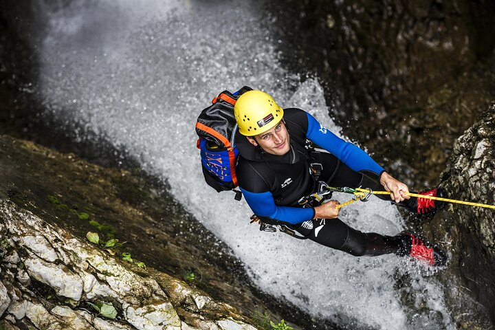 Intermediate canyoning at Yeh Muncrat in North Bali