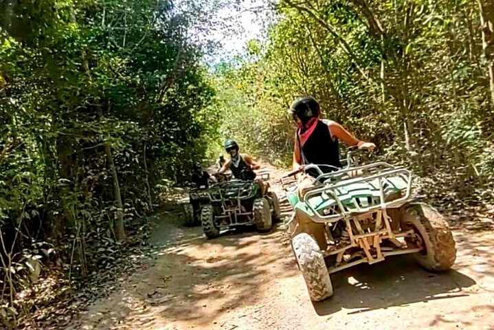 ATV ride through the jungle on the Tulum and Yalkú adventure
